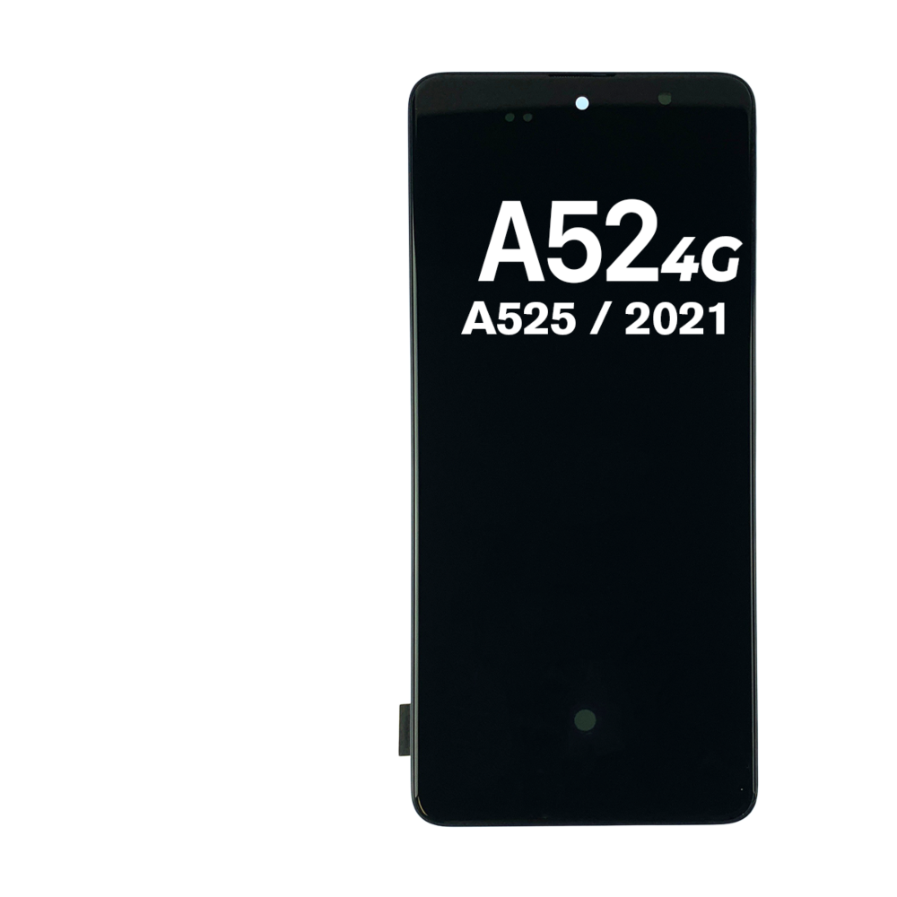 Samsung Galaxy A52 4G (A525 / 2021) OLED Screen Assembly with Frame - Awesome Blue - Aftermarket Plus