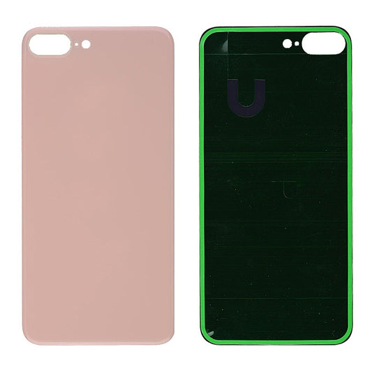 Back Glass Cover with Adhesive for iP 8 Plus - Gold( Big Hole)
