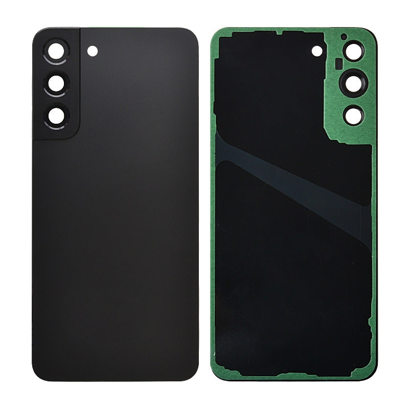 Back Cover with Camera Glass Lens and Adhesive Tape for Samsung Galaxy S22 Plus 5G S906 (for SAMSUNG) - Phantom Black