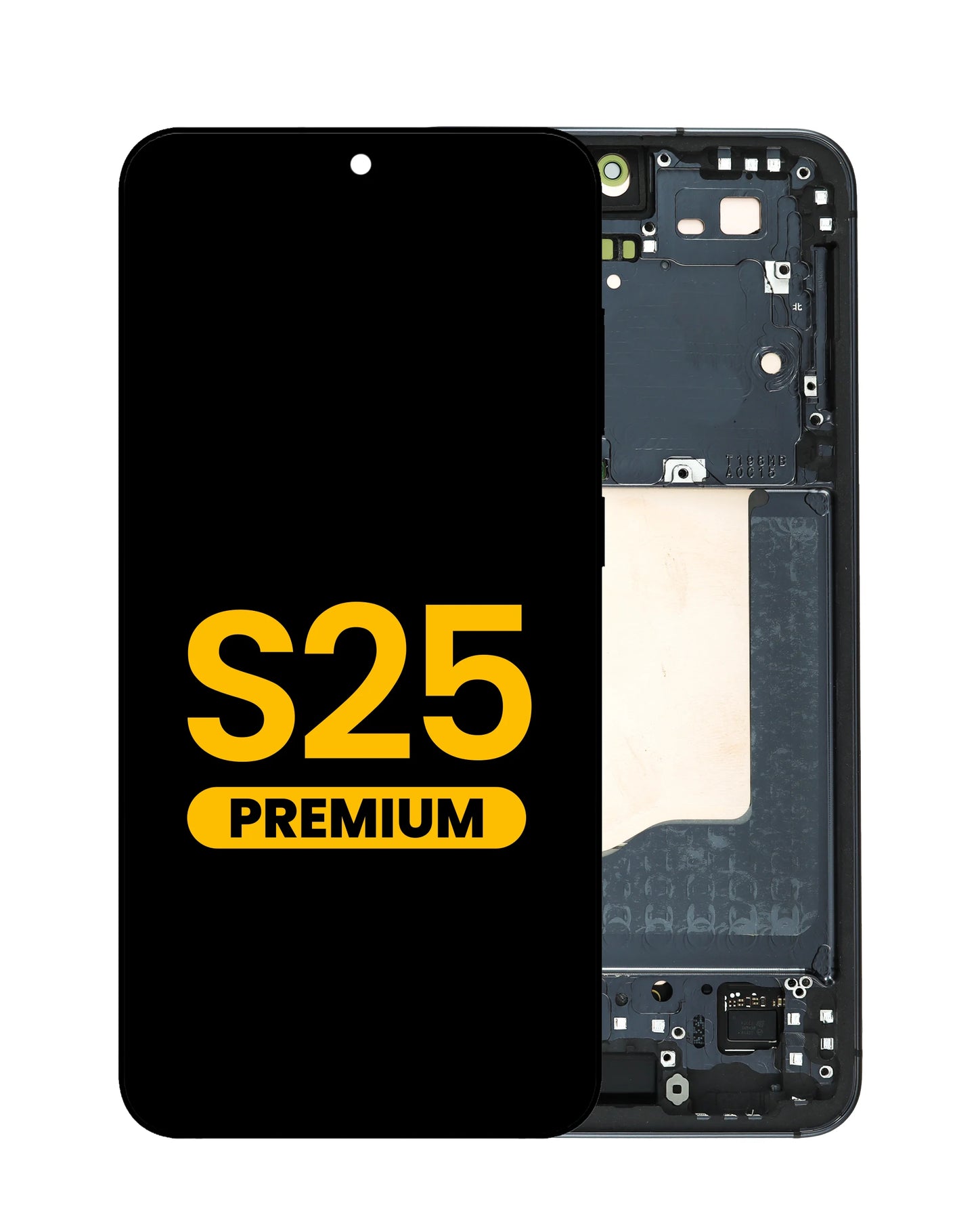 OLED Assembly with Frame for S25 (S931) (black) (Premium)