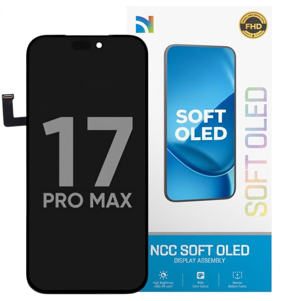 Premium Soft OLED Screen Digitizer Assembly for iPhone 17 Pro Max