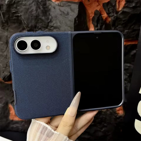 iPhone 18 Duo Tech Woven Magnetic Case - Dark blue