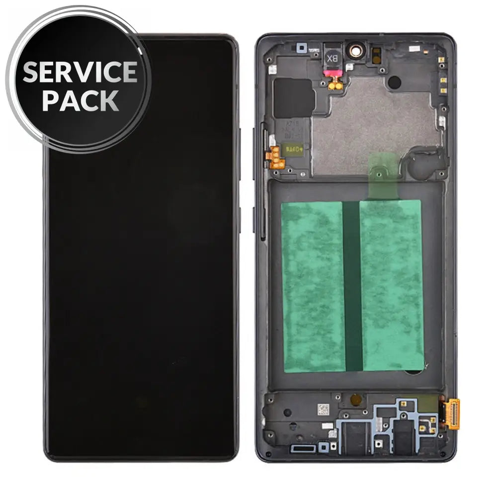 Galaxy A71 5G (A716U / 2020) Oled Assembly W/ Frame (Black) (Service Pack) Samsung Lcd