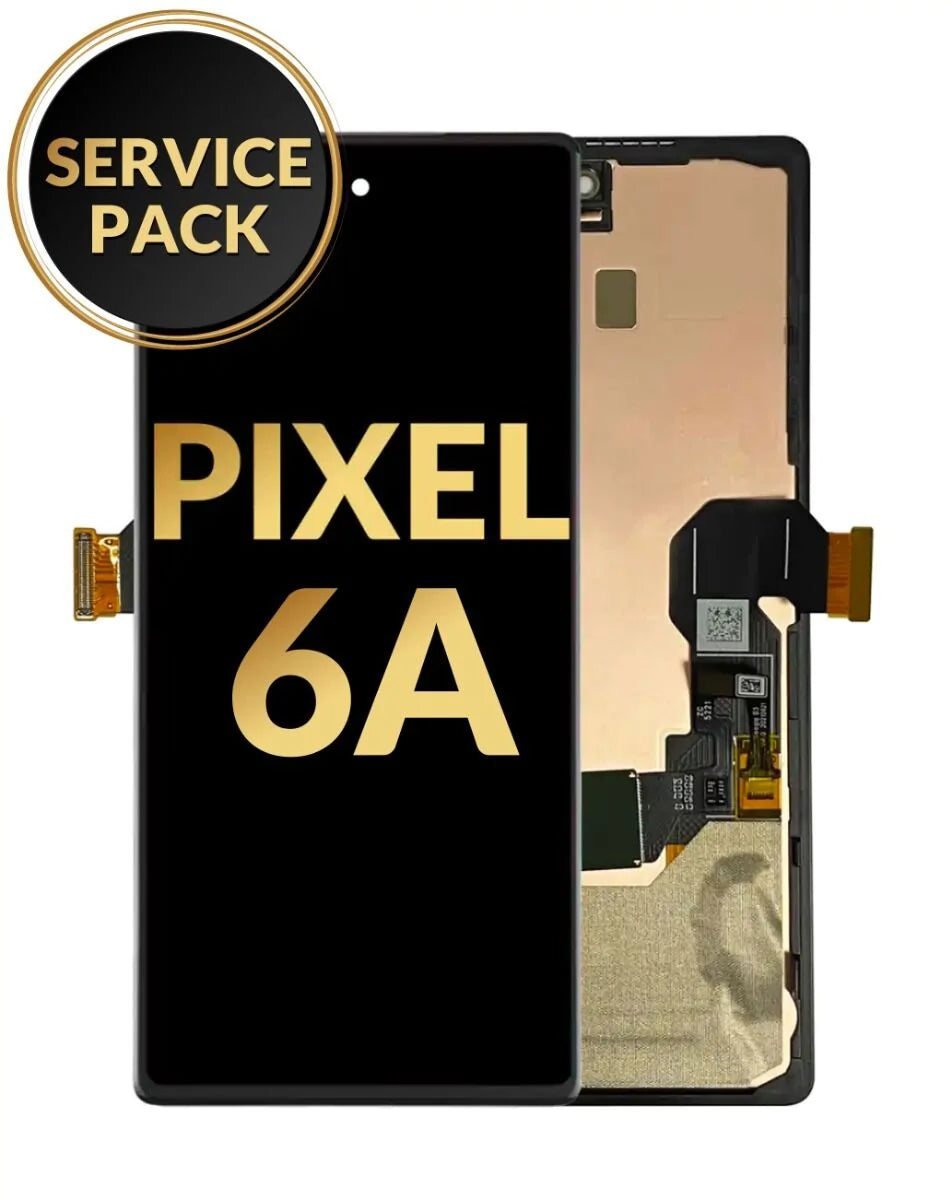 Google Pixel 6A OLED Assembly w/ Frame (BLACK) (Service Pack)