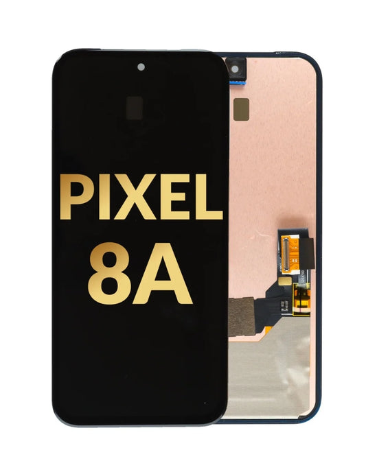 OLED Assembly for Google Pixel 8A (With Fingerprint Sensor) (Service Pack)
