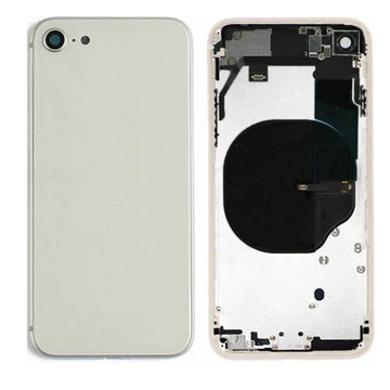 iPhone 8 / SE 2020 Housing Frame with Small Components Pre-Installed (WHITE)