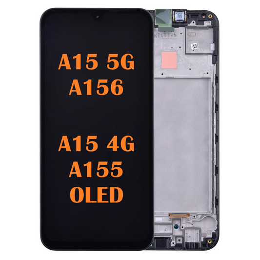 OLED Assembly with Frame for Galaxy A15 4G (A155 / 2023) / A15 5G (A156 / 2023)