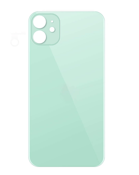 iP 11 Bigger Camera Hole Back Glass (NO LOGO)- Green
