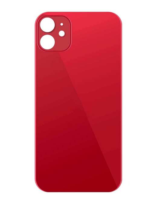 iPhone 11 Bigger Camera Hole Back Glass (NO LOGO)- RED