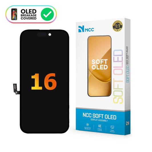 OLED Display Assembly for iPhone 16 (NCC / Soft OLED)