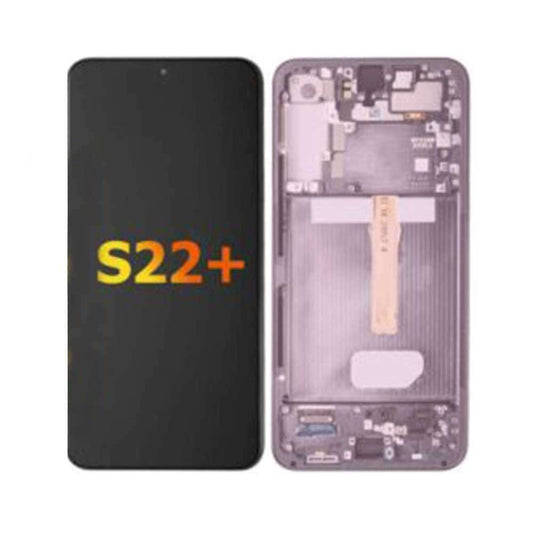 Galaxy S22 Plus 5G OLED Assembly with Frame - PinkGold (Aftermarket)