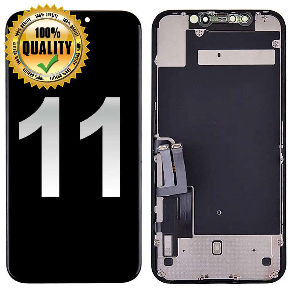 Lcd Screen Digitizer Assembly With Back Plate For Iphone 11 (High Quality)