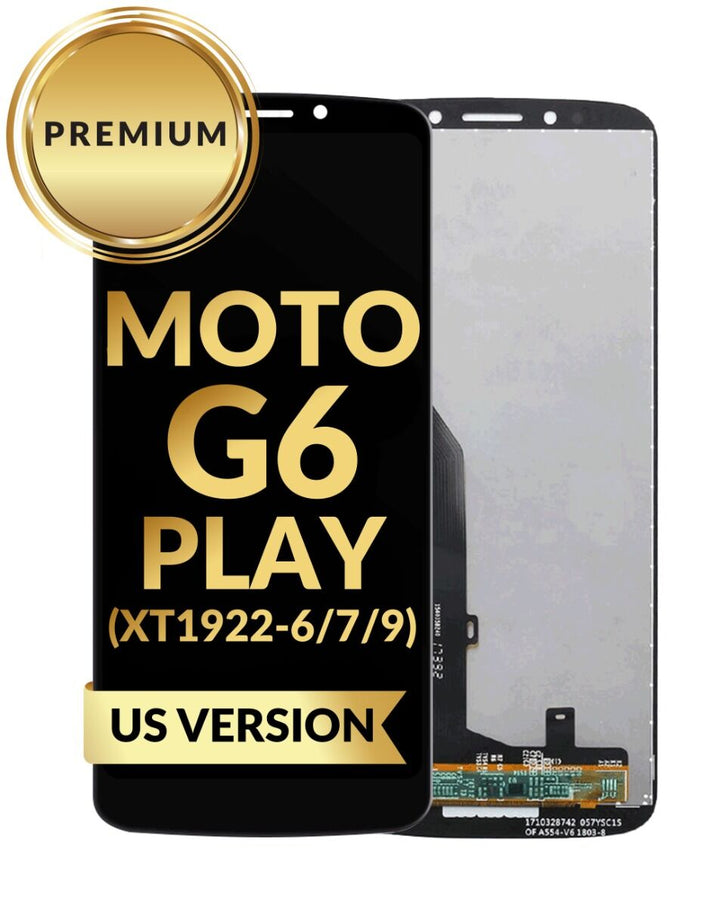 Motorola Moto G6 Play (XT1922-6-7-9) LCD Assembly (BLACK) (US Version) (Premium / Refurbished)