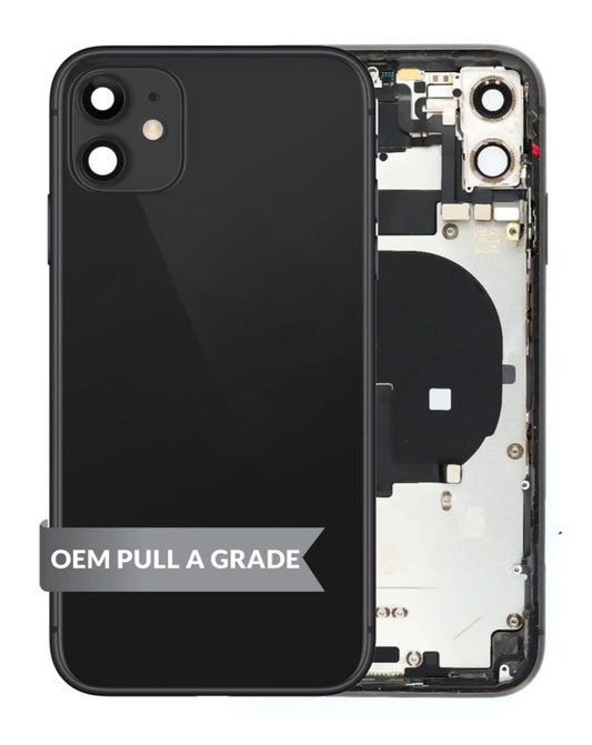 Back Housing Frame  for iPhone 11 (BLACK) (OEM Pull A Grade)