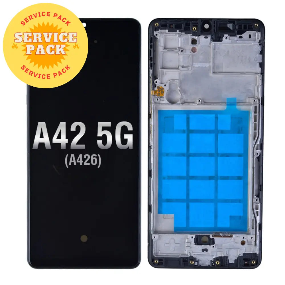 Oled Assembly With Frame Compatible For Samsung Galaxy A42 5G (A426 / 2020) (Service Pack) Prism