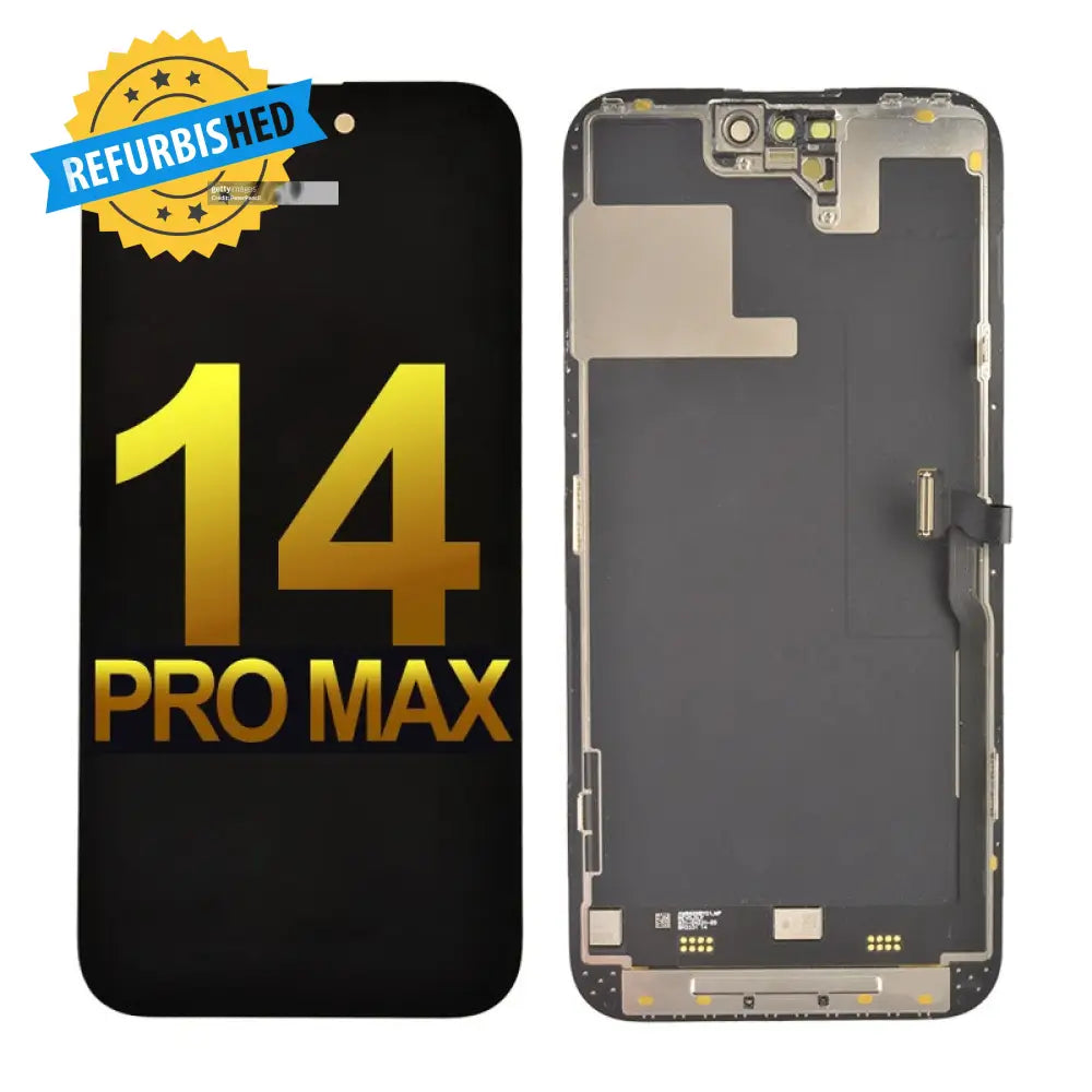 Oled Screen Digitizer Assembly With Frame For Iphone 14 Pro Max (Refurbished) - Black Lcd