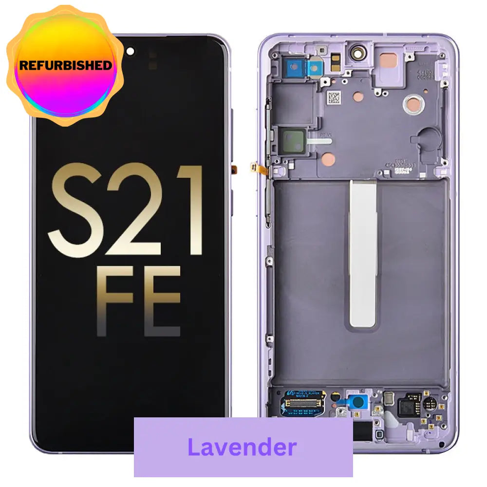 Oled Screen Digitizer Assembly With Frame For Samsung Galaxy S21 Fe 5G G990 (For America