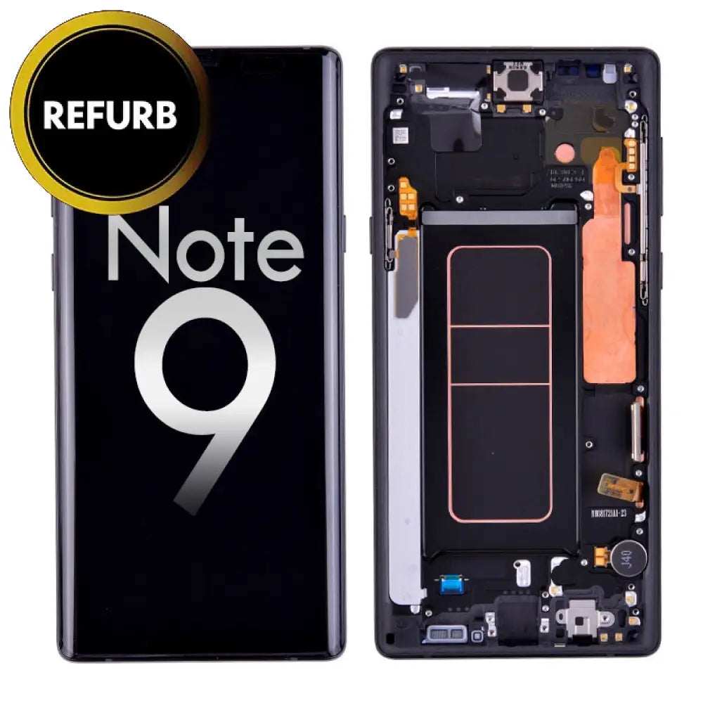 Oled Screen Digitizer With Frame Replacement For Samsung Galaxy Note 9 - Midnight Black Lcd
