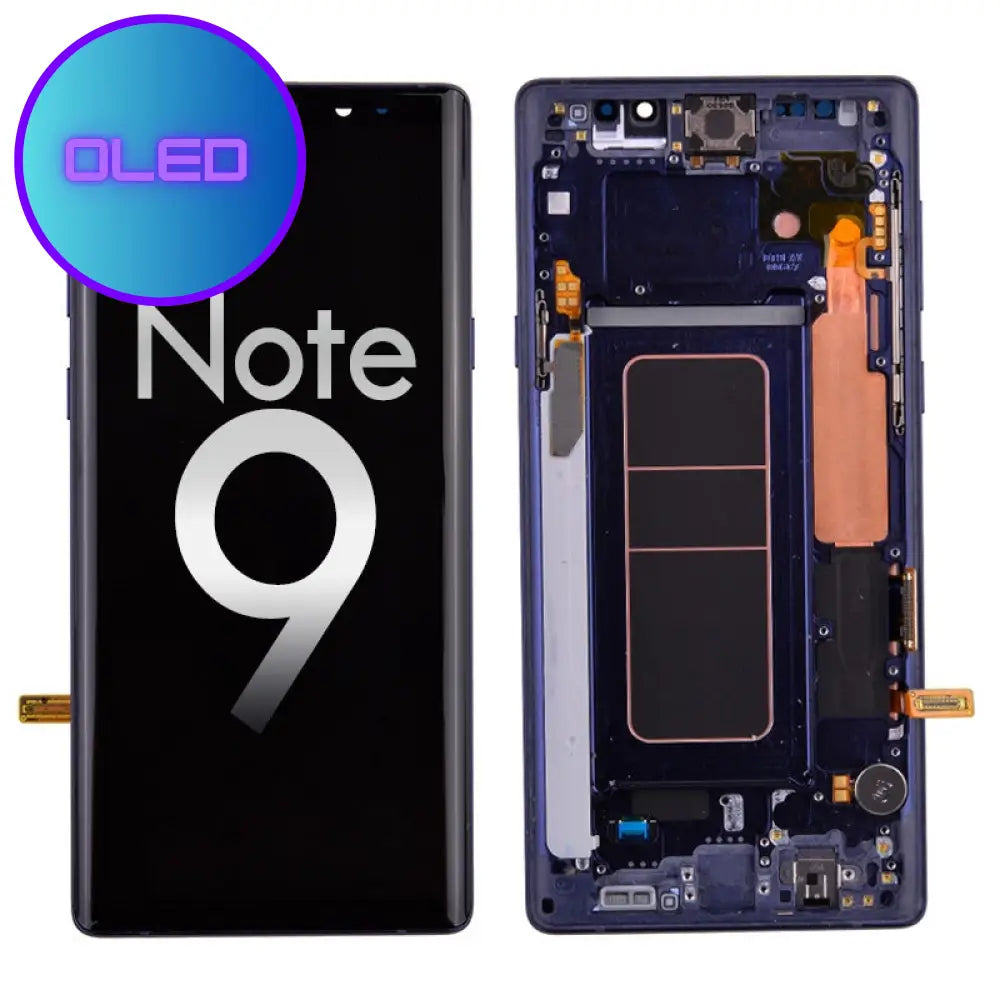 Oled Screen Digitizer With Frame Replacement For Samsung Galaxy Note 9 - Ocean Blue (Aftermarket)