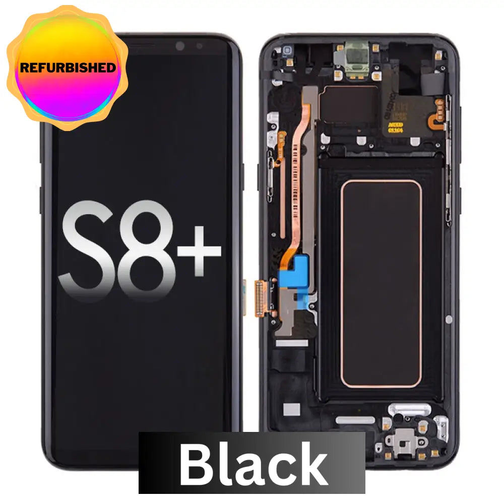 Oled Screen Digitizer With Frame Replacement For Samsung Galaxy S8 Plus - Black