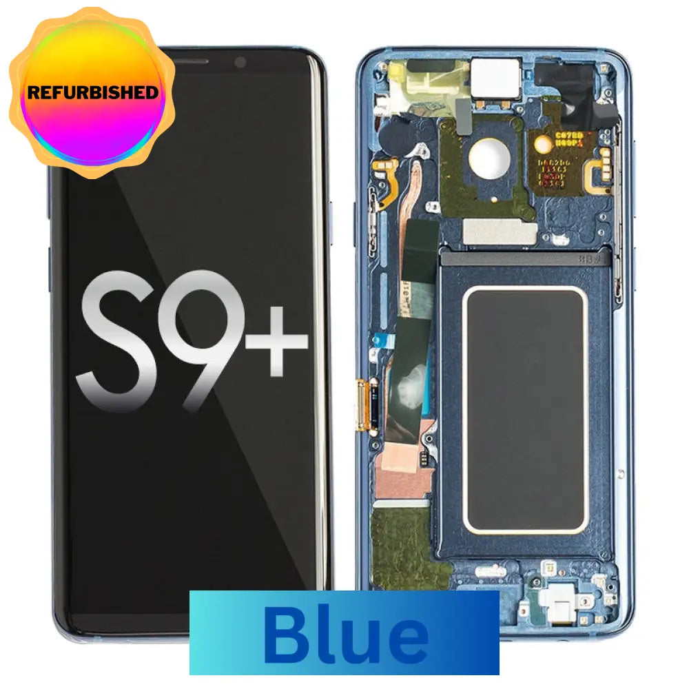 Oled Screen Digitizer With Frame Replacement For Samsung Galaxy S9 Plus G965 (Premium) - Blue