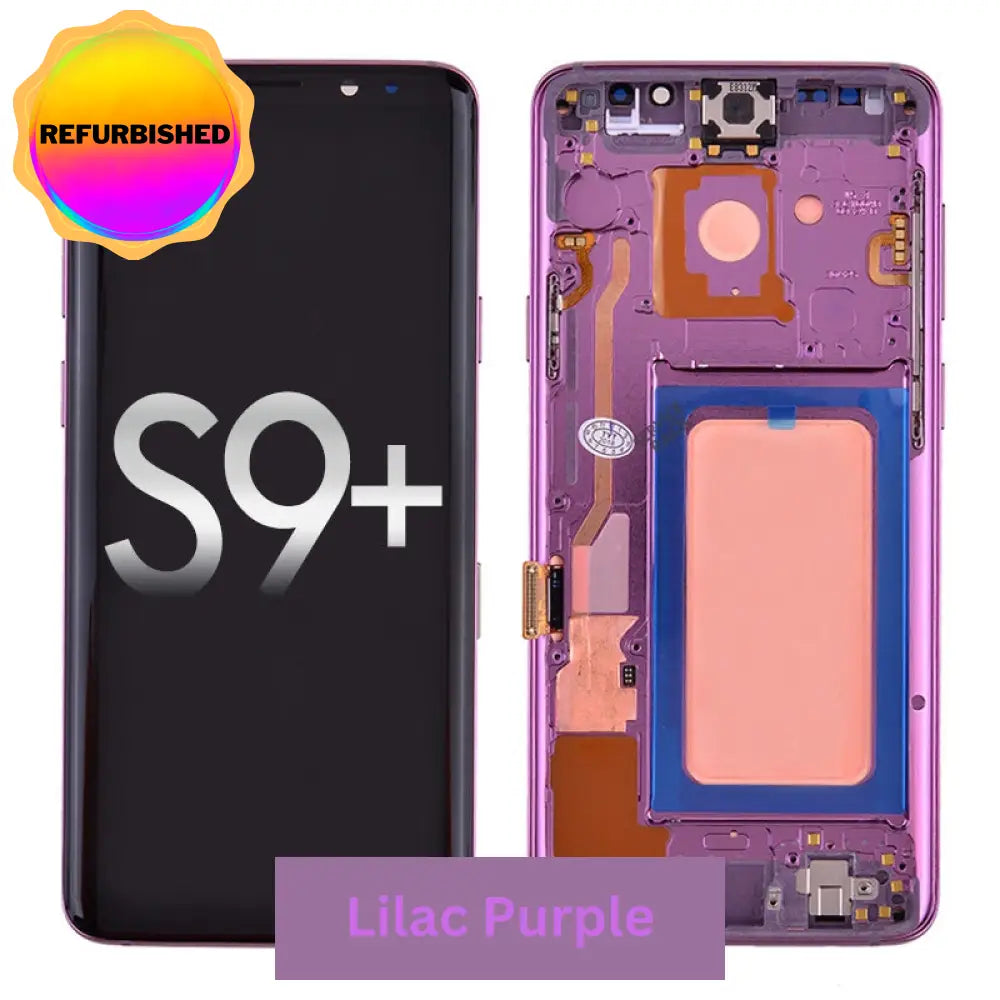 Oled Screen Digitizer With Frame Replacement For Samsung Galaxy S9 Plus G965 (Premium) - Lilac