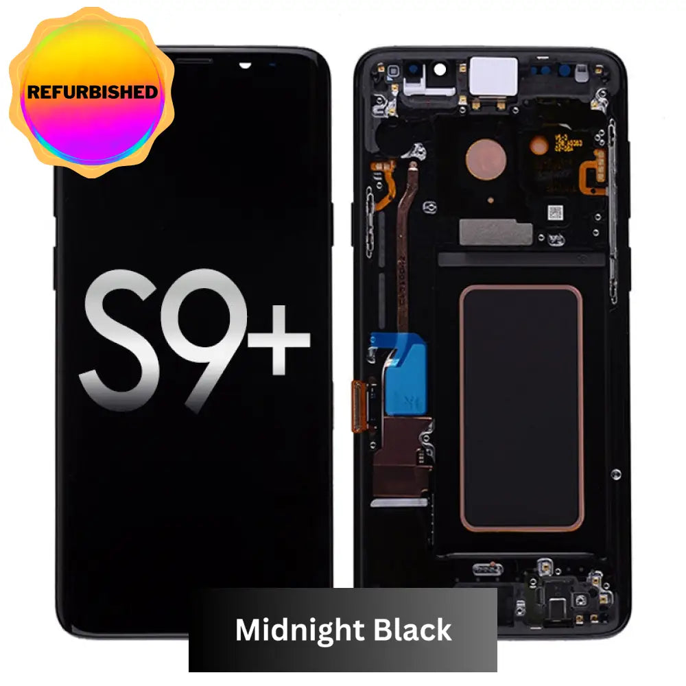Oled Screen Digitizer With Frame Replacement For Samsung Galaxy S9 Plus G965 (Premium) - Midnight