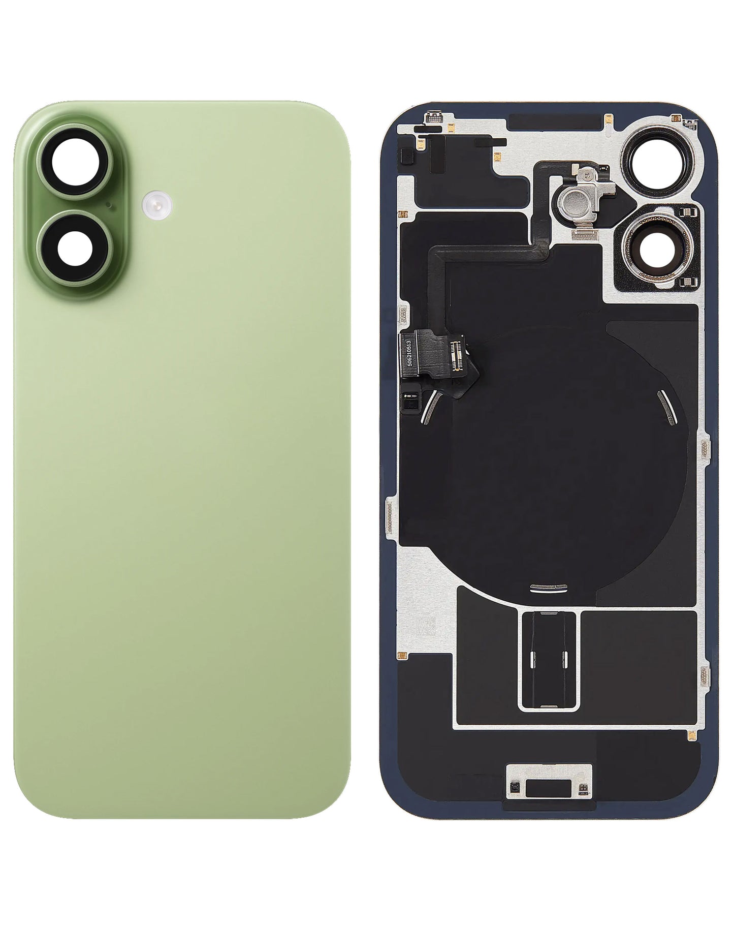 Replacement For iPhone 17 Back Glass Panel With Magsafe Magnet- Green (NO LOGO)