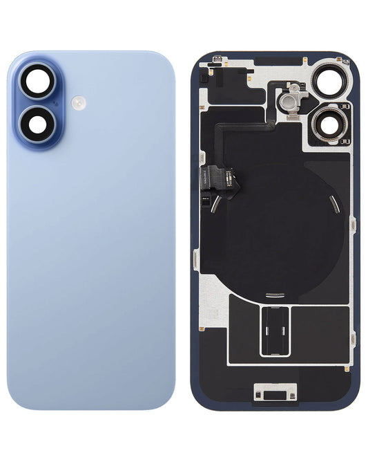 Replacement For iPhone 17 Back Glass Panel With Magsafe Magnet- Blue (NO LOGO)