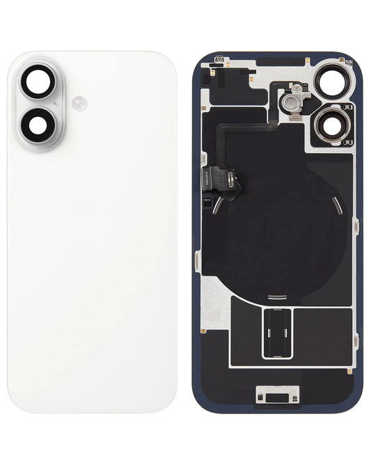 Replacement For iPhone 17 Back Glass Panel With Magsafe Magnet- White (NO LOGO)
