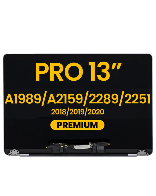 LCD Assembly (SPACE GRAY) (Premium) for MacBook Pro 13" (A1989 / Late 2018 / Early 2019) (A2159 / Mid 2019）(A2289 / A2251 / Mid 2020)