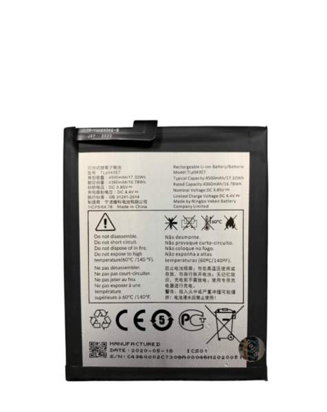 T-Mobile Revvl 4 Plus (5062) / Alcatel 3X (5061) (TLp038D7) Replacement Battery