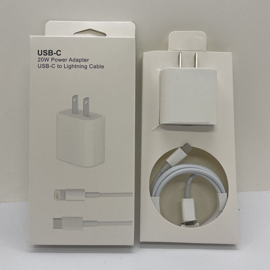 20W PD Charge USB-C Cable Power Adapter For iPh