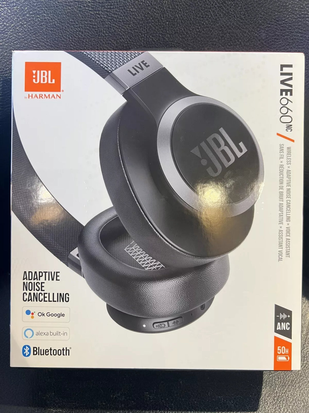 NEW JBL Live 660NC Bluetooth Wireless Overear Noise-cancelling Headphones Sealed