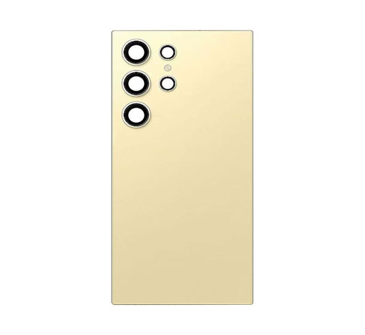 Back Cover with Camera Glass  for Samsung Galaxy S24 Ultra 5G S928- Titanium Yellow