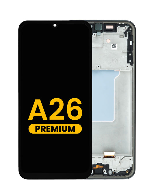 LCD Assembly with Frame for Galaxy A26 (A266/2025) (BLACK) (Premium)
