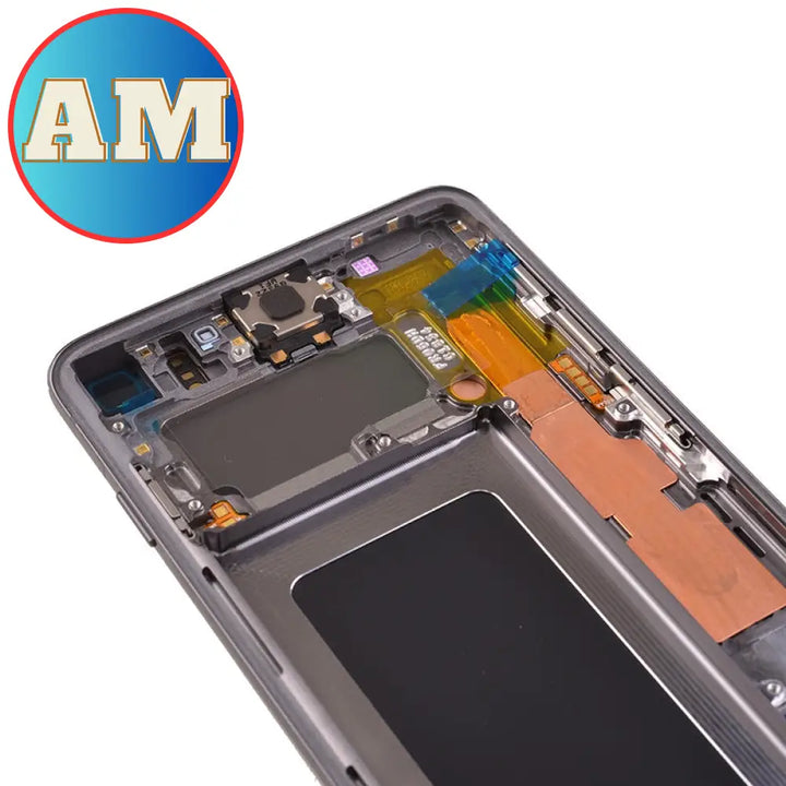 Samsung Galaxy S10 Lcd Assembly With Frame (Without Finger Print Sensor) (Aftermarket) (Prism /