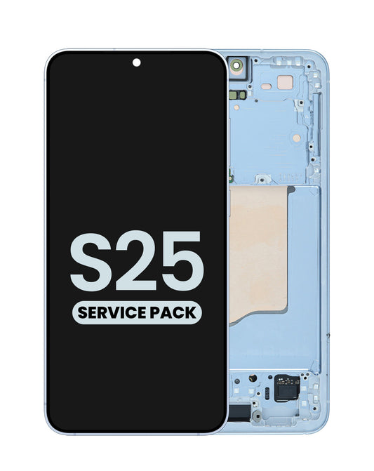 OLED Assembly with Frame for S25 (S931) (ICYBLUE) (Service Pack)