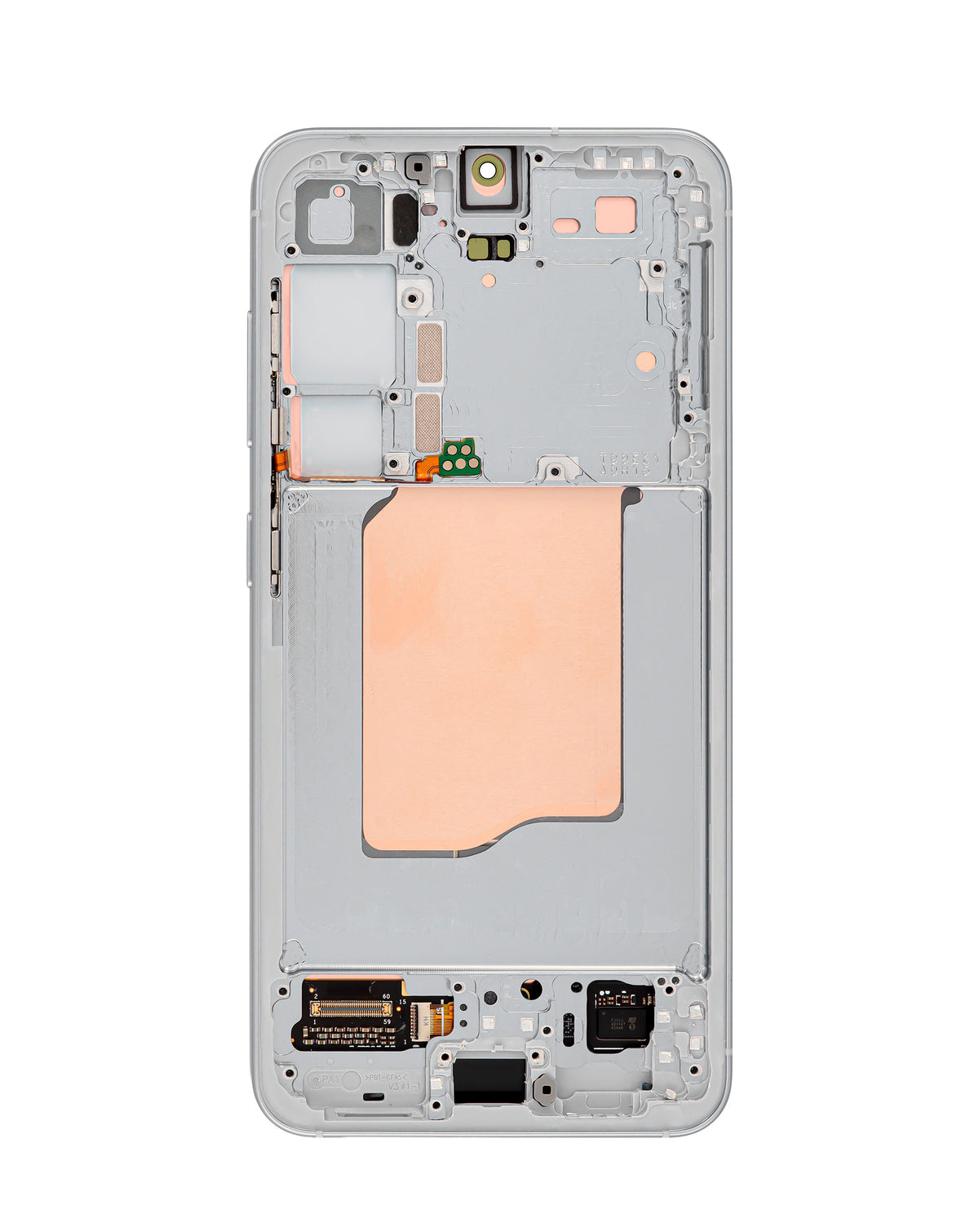 OLED Assembly with Frame for Galaxy S25 (S931) (Silver Shadow) (Premium)