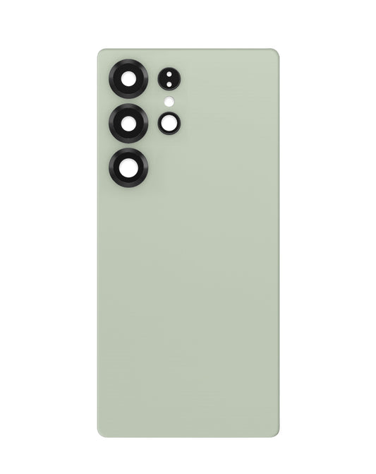 Back Glass with Camera Lens and Adhesive for Galaxy S25 Ultra (NO LOGO) (TITANIUM JADEGREEN)