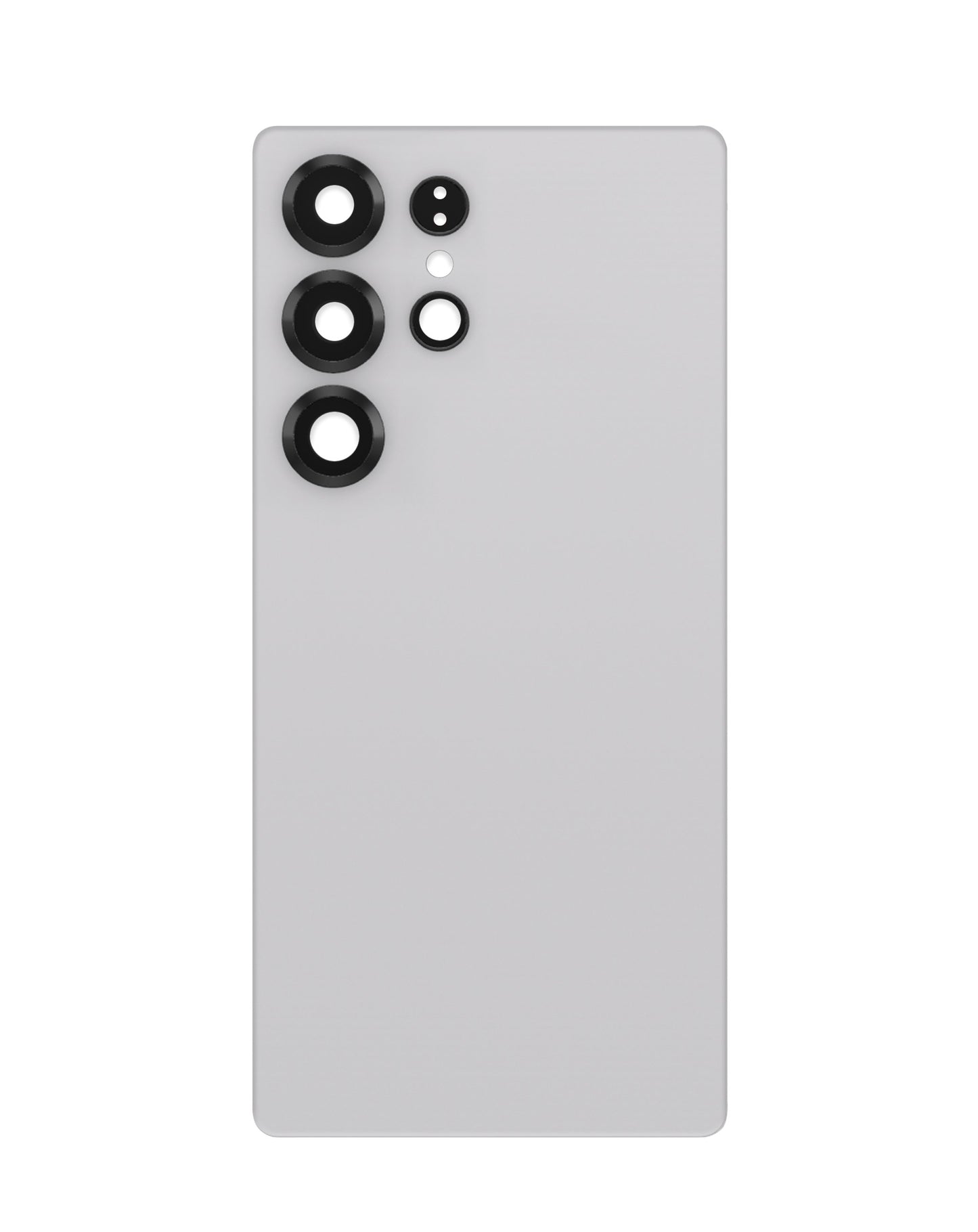Back Glass with Camera Lens and Adhesive for Galaxy S25 Ultra (NO LOGO) (TITANIUM WHITESILVER)