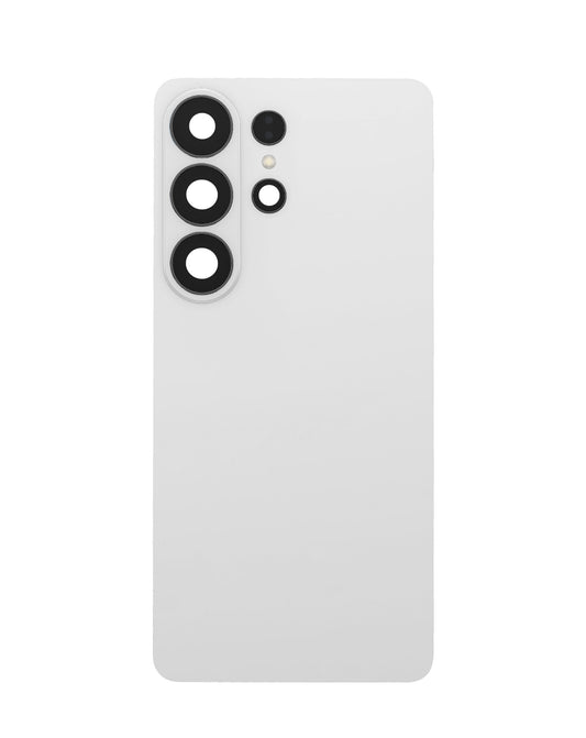 Back Cover Glass with Camera Lens and Adhesive for Galaxy S26 Ultra (S948) (No Logo) (White)