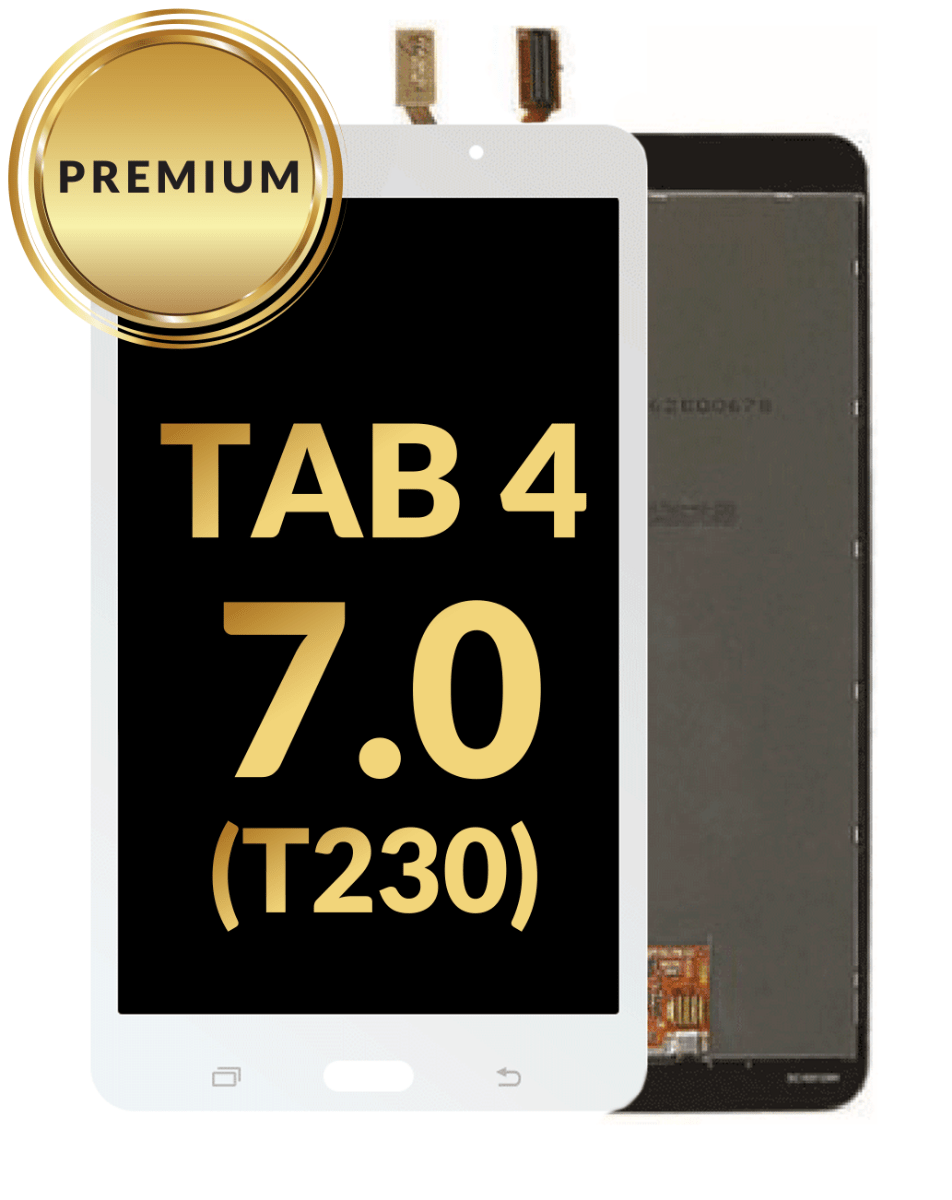 Galaxy Tab 4 7.0 (T230) LCD Assembly (WHITE) (WiFi Version) (Premium / Refurbished)