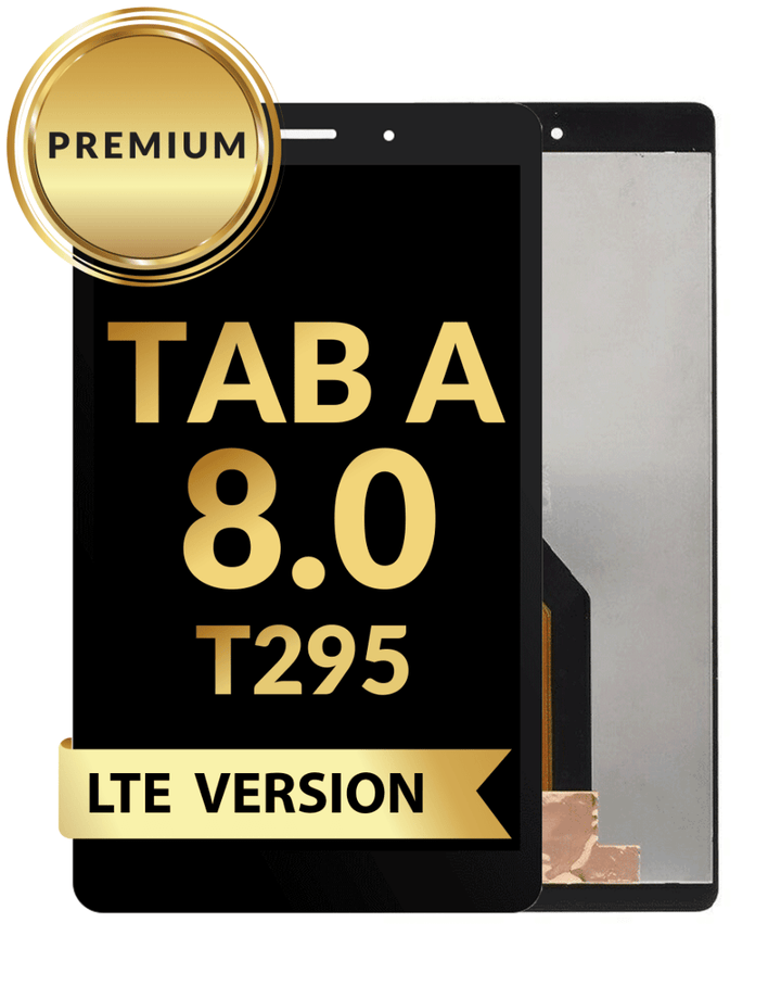 Galaxy Tab A 8.0 (T295) LCD Assembly (BLACK) (LTE Version) (Premium / Refurbished)