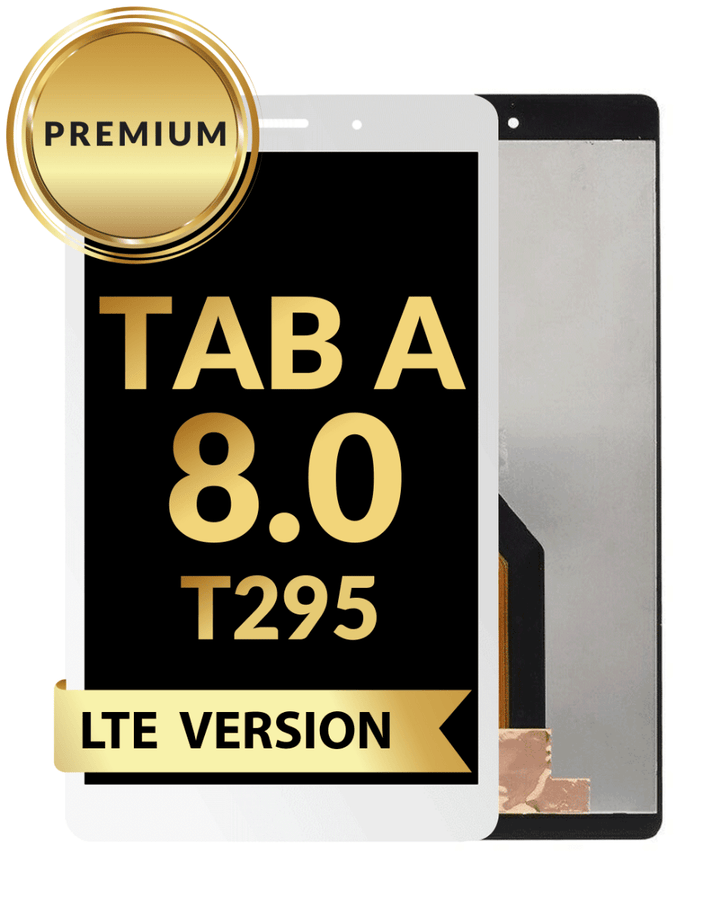 Galaxy Tab A 8.0 (T295) LCD Assembly (WHITE) (LTE Version) (Premium / Refurbished)