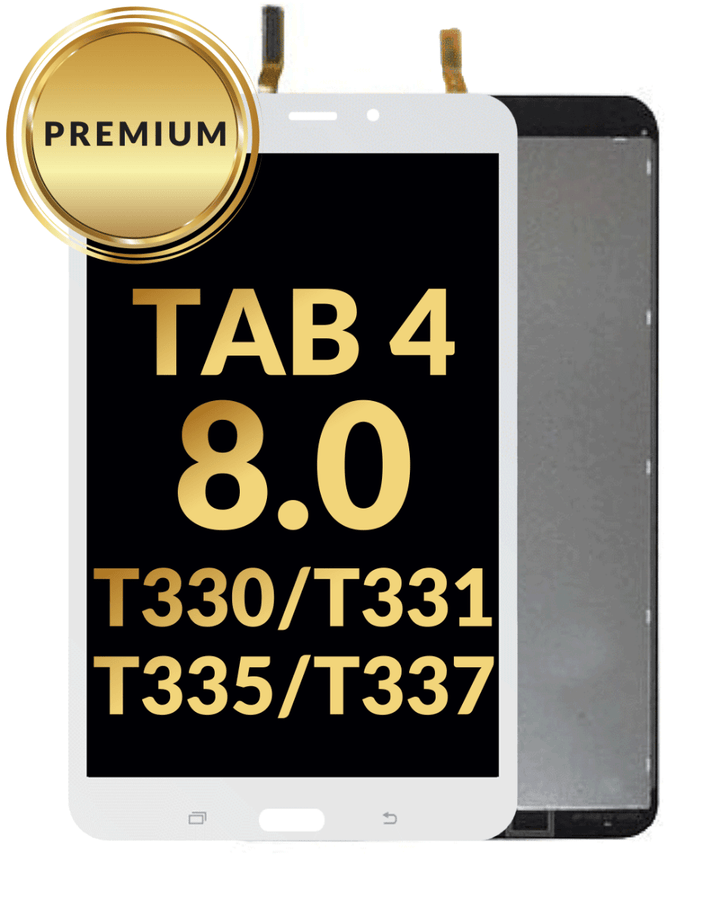 Galaxy Tab 4 8.0 (T330 / T331 / T335 / T337) LCD Assembly (WHITE) (WiFi Version) (Premium / Refurbished)