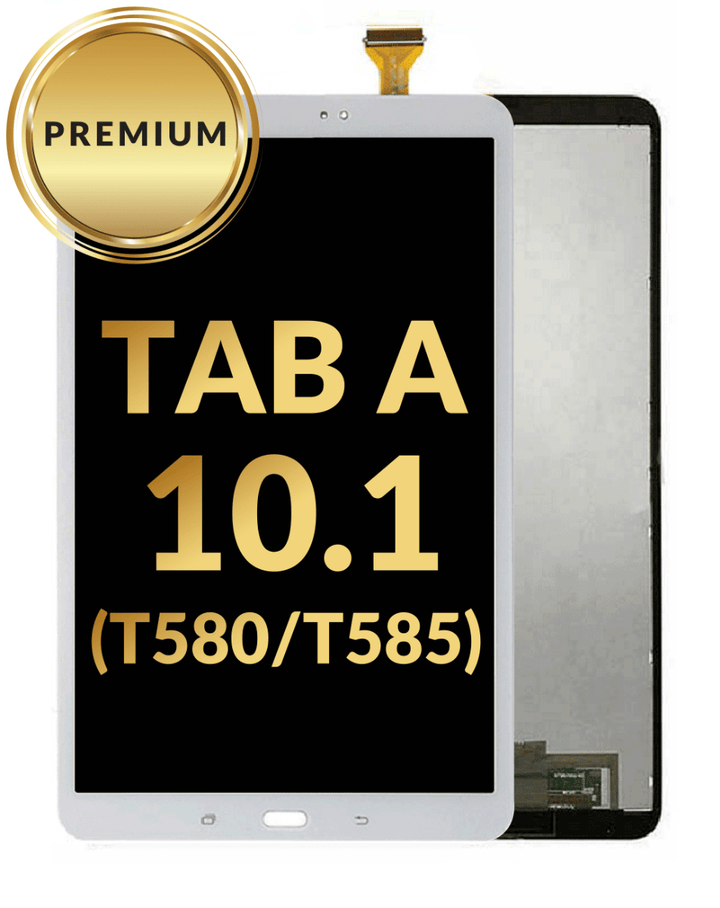 Galaxy Tab A 10.1 (T580 / T585) LCD Assembly (WHITE) (Premium / Refurbished)