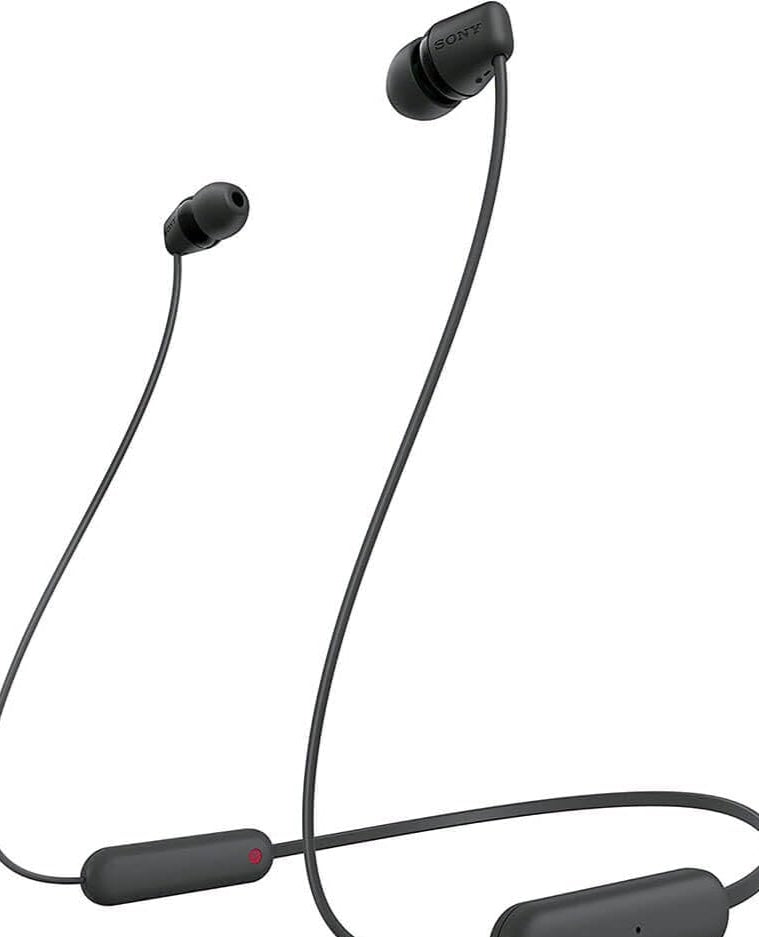 Sony WI-C100 Wireless in-Ear Bluetooth Headphones, Black