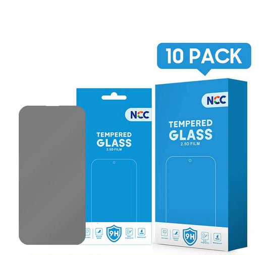 NCC 3D Privacy Tempered Glass Screen Protector for iPhone (10 Pack)