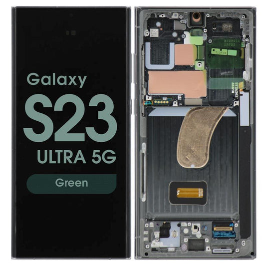 Galaxy S23 Ultra S918 OLED Assembly w/Frame (Premium)  - Green